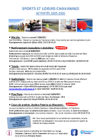 Activités 2025-2026